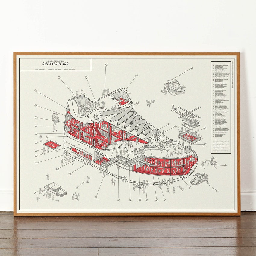 Detail of Sneakerheads Litho Print Poster by Dorothy