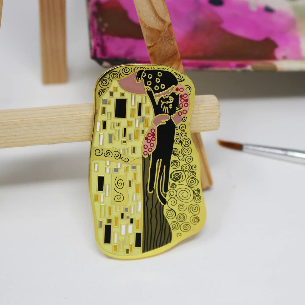 'The Cat Kiss' Pin - My Modern Met Store
