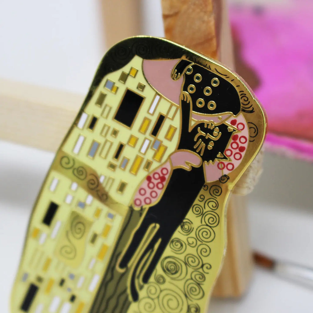 'The Cat Kiss' Pin - My Modern Met Store