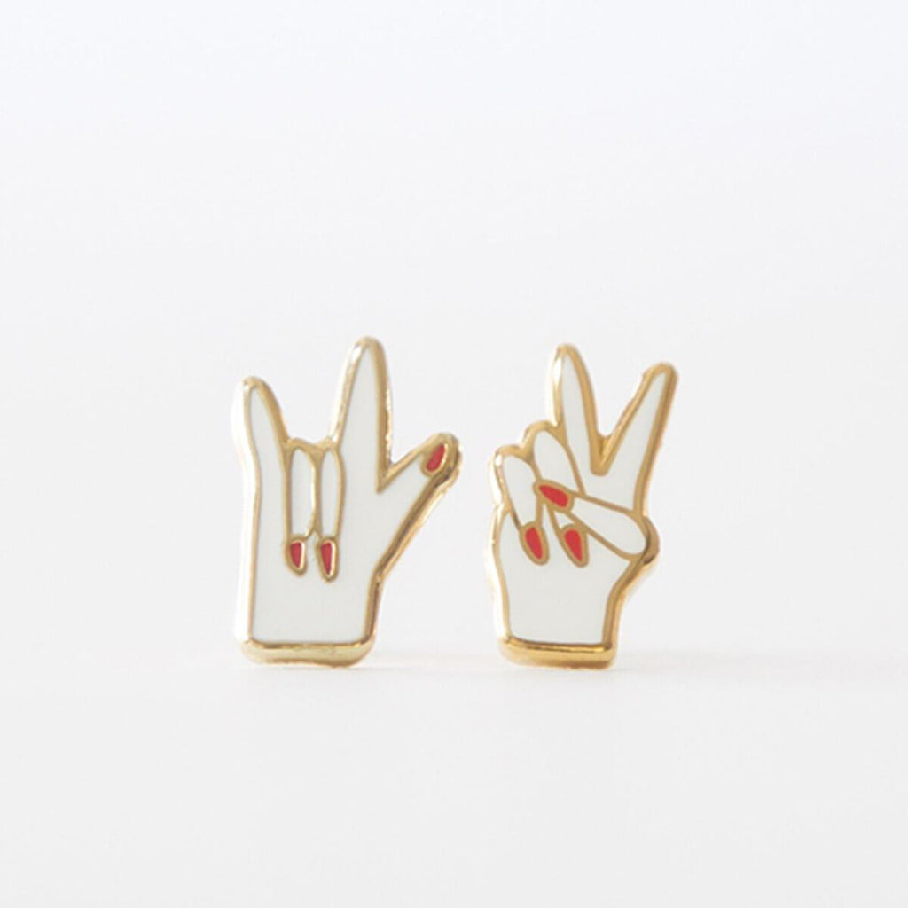 Peace & Love Earrings - My Modern Met Store