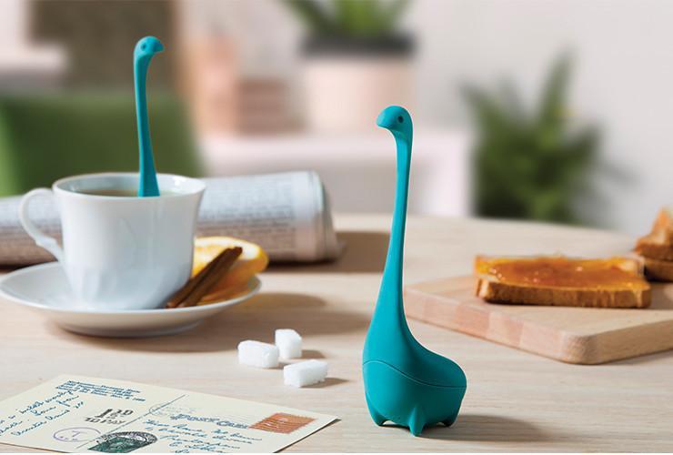  Pack of 3 - Nessie Ladle Spoons (Green, Turquoise) + Spaghetti  Monster Kitchen Strainer: Home & Kitchen