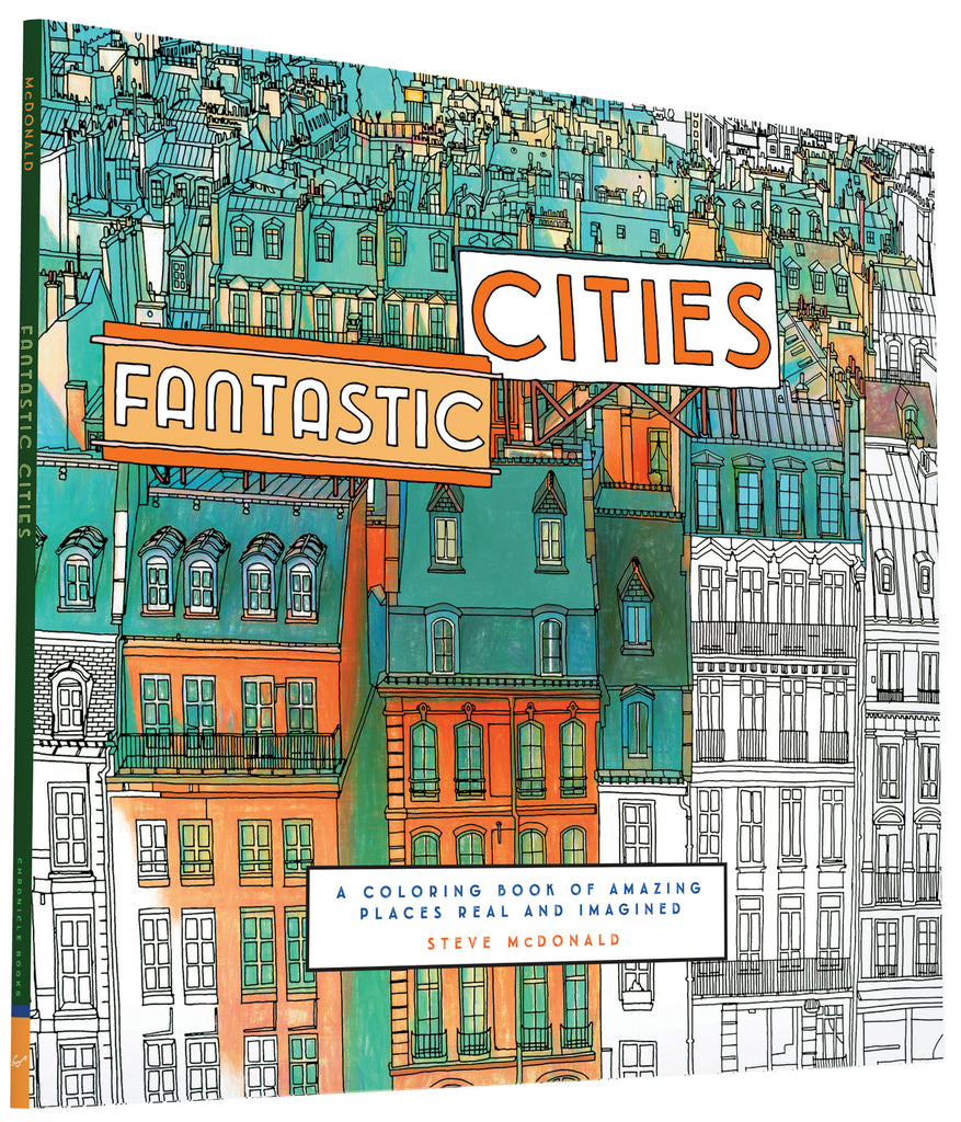 'Fantastic Cities' Adult Coloring Book - My Modern Met Store