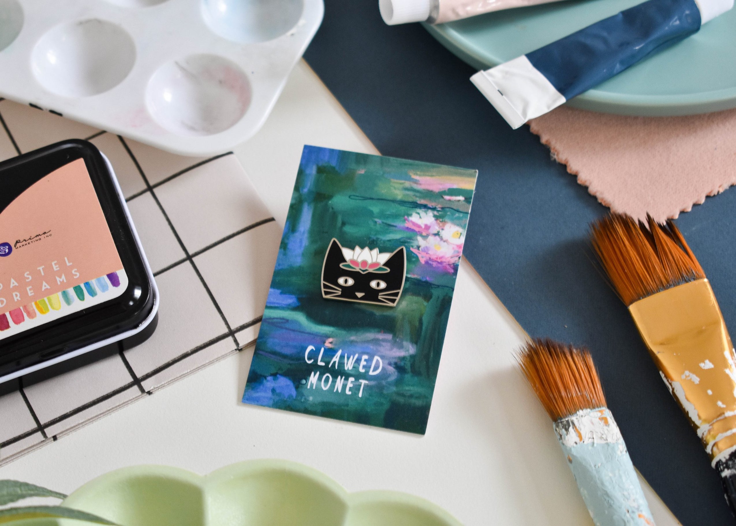 This Quirky Enamel Pin Combines Art With Cats– My Modern Met Store