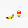 Pop Art Soup and Banana Earrings - My Modern Met Store
