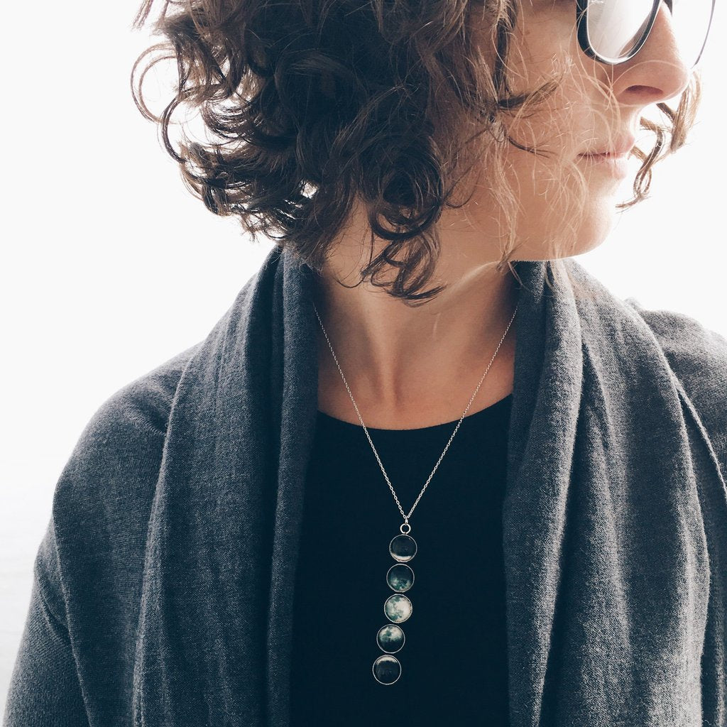 Moon Phase Necklace by Yugen Tribe